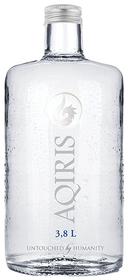 AQIRIS 3.8 litre glass bottle